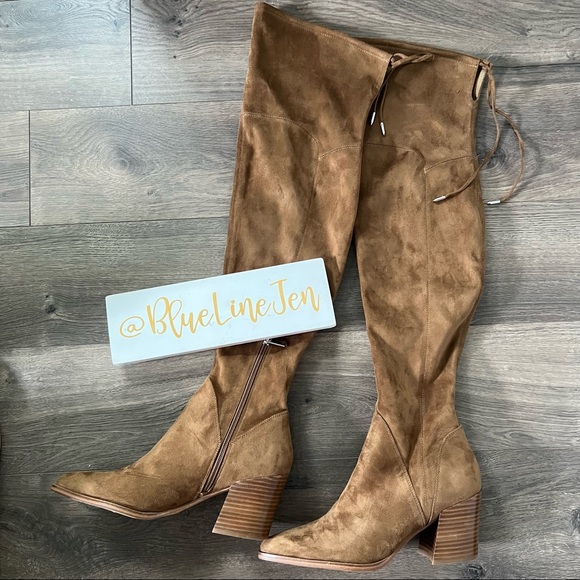 Marc Fisher Comara Over the Knee Pointed Toe Boots NWOT - Picture 1 of 11